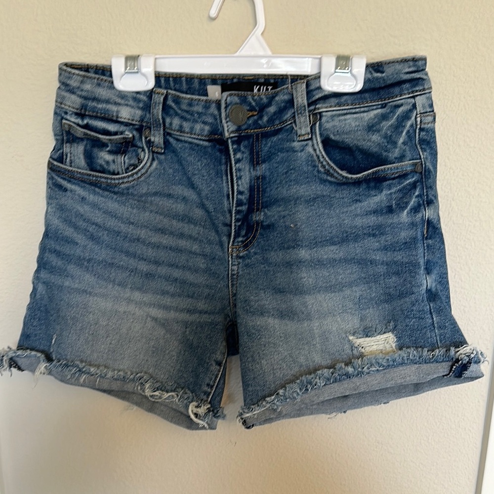 Kut from the Kloth Women's Distressed Denim Shorts